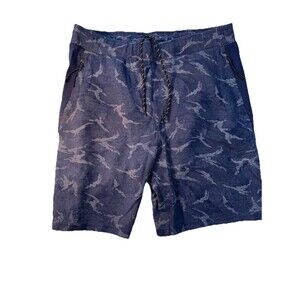 Old Navy Active  Men’s shorts Size L Blue with light white pattern